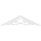 Ekena Millwork Pitch Preston Architectural Grade PVC Gable Pediment, 72"W x 18"H x 1"P (6/12) GPP072X018X100PRE - alternate 5